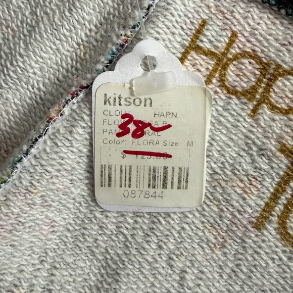 Happiness 10 Floral Studded Joggers NWT Made in Italy Kitson Size M - Picture 10 of 13